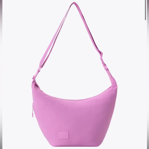 BEIS Handbags - BÉIS The Crescent Catchall in Berry pink purple Pink Shoulder Bag dual wear